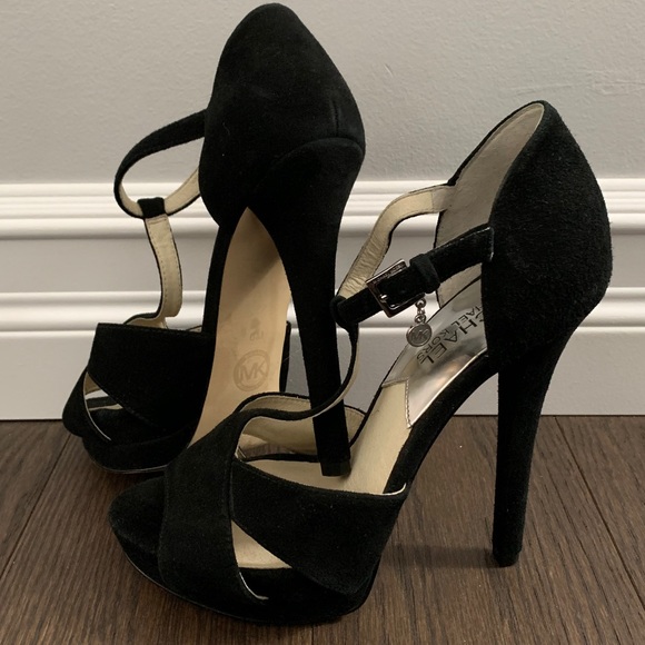 MICHAEL Michael Kors suede heels sz 6 - Picture 2 of 5